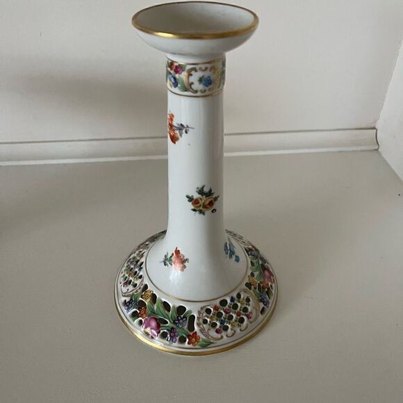 Schumann Bavaria Chateau Dresden Royal Dresner Art 7” Candlestick - Picture 1 of 6